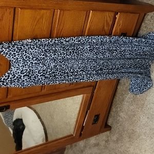 Black and gray leopard maxi